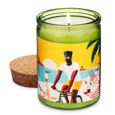 Beach Scene Candle - Cycle Michael