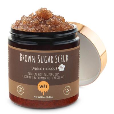 Tropical Glo Brown Sugar Shimmer Scrub - Jungle Hibiscus