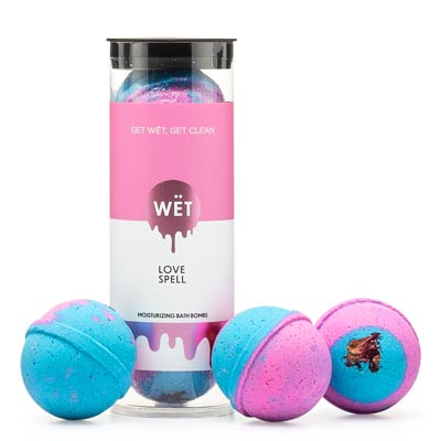 Bath Bomb Barrel 3 Pack - Love Spell